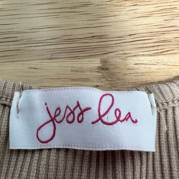 Jess Lea Womens Cara Bodycon Dress Brown Latte Ribbed Scoop Neck Sleeveless S - Picture 11 of 11